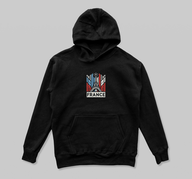 Eiffel Essence Embroidered Hoodie