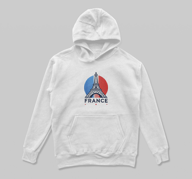 Eiffel Vibes Embroidered Hoodie