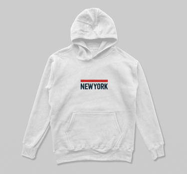 New York Minimalist Embroidered Hoodie