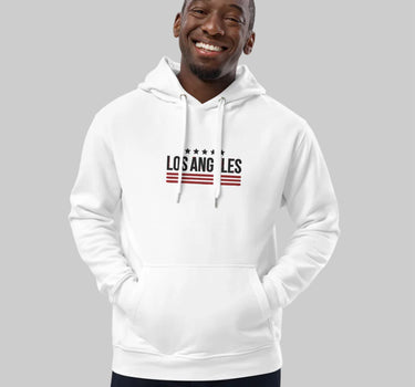 Los Angeles Patriotic Embroidered Hoodie