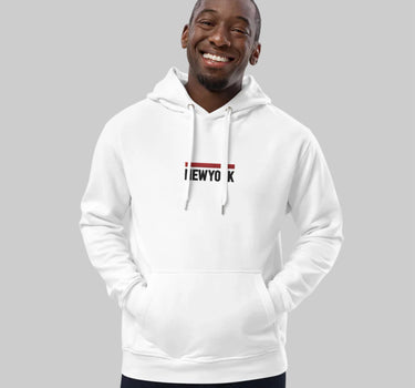 New York Minimalist Embroidered Hoodie