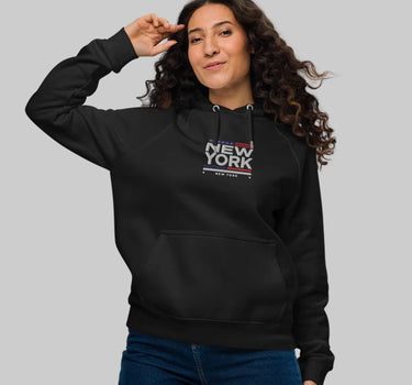 New York Embroidered Patriotic Hoodie