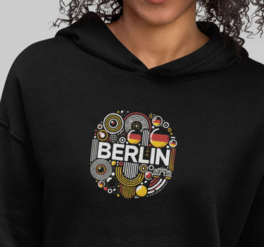 Berlin Fusion Women's Hoodie: Modern Abstract Edition